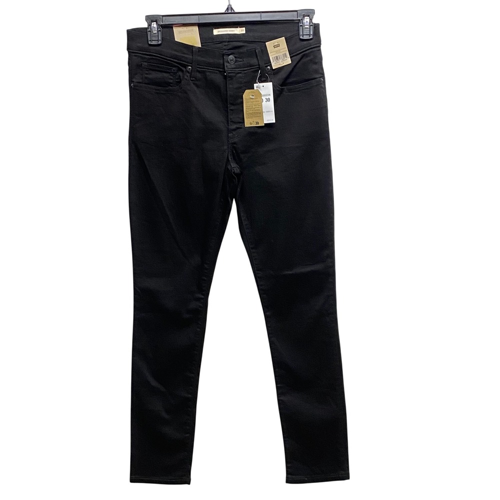 Levi's 311 Shaping Skinny Black Jeans Women Size 30 NEW With Tags - Picture 2 of 7